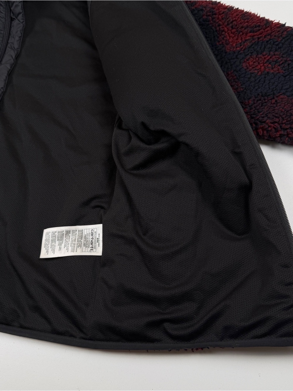 Carhartt WIP Prentis Liner Full Zip Sherpa Fleece Jacket Small - Picture 8 of 12